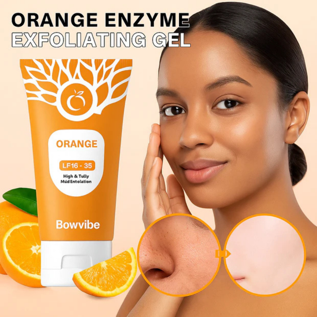 Révélez Votre Peau de Rêve en 7 Jours - Gel Exfoliant Orange Enzymes Naturels